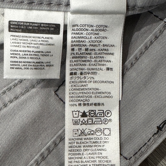 Levis Men's 514 Twill Light Gray Straight 30x29 - Picture 4 of 6